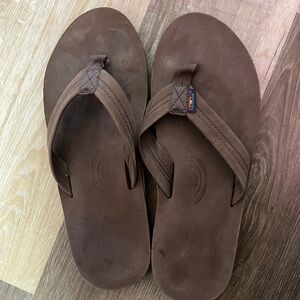 Rainbow Flip Flops Men’s Large